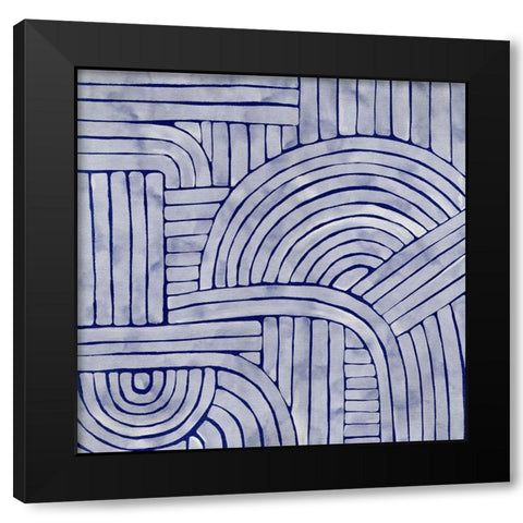 Roaming II Black Modern Wood Framed Art Print with Double Matting by Urban Road