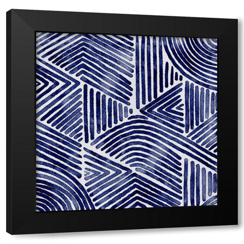 On Repeat II Black Modern Wood Framed Art Print by Urban Road