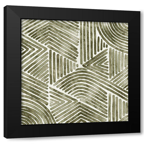 On Repeat III Black Modern Wood Framed Art Print with Double Matting by Urban Road