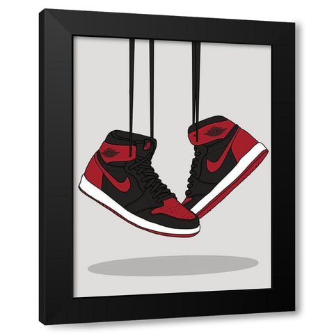 Taking Flight Black Modern Wood Framed Art Print with Double Matting by Urban Road