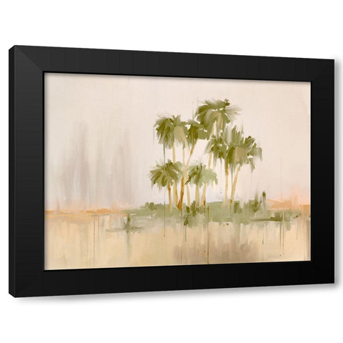 Tropical Sunset III Black Modern Wood Framed Art Print with Double Matting by Urban Road