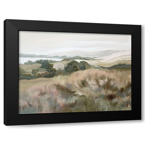 Gentle Breeze Black Modern Wood Framed Art Print by Urban Road