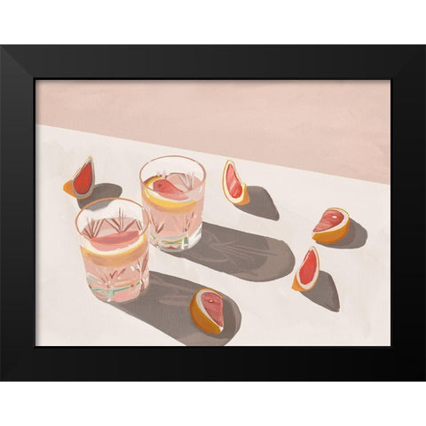 Sweet As Candy Black Modern Wood Framed Art Print by Urban Road