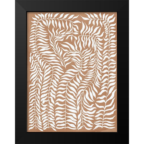 Vineyard Bronze Black Modern Wood Framed Art Print by Urban Road