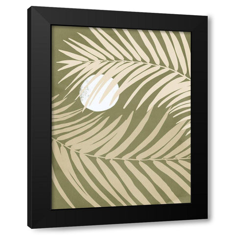 Under the Moonlight II Green Black Modern Wood Framed Art Print with Double Matting by Urban Road