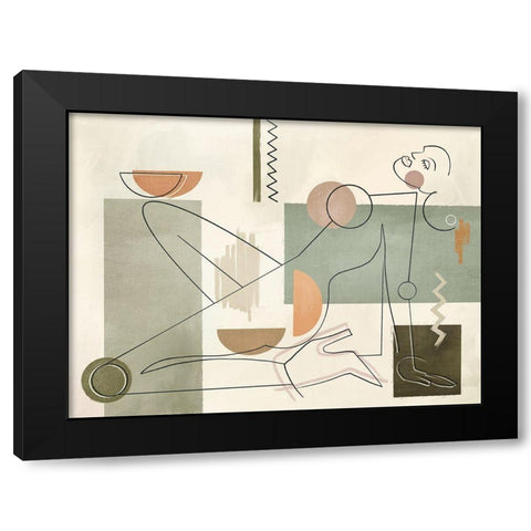 Relever Black Modern Wood Framed Art Print by Urban Road