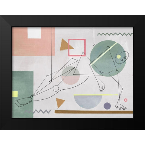 Tomber Black Modern Wood Framed Art Print by Urban Road