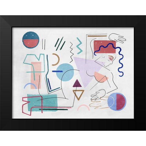 Muse Black Modern Wood Framed Art Print by Urban Road