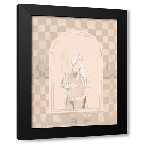 Eager Black Modern Wood Framed Art Print by Urban Road