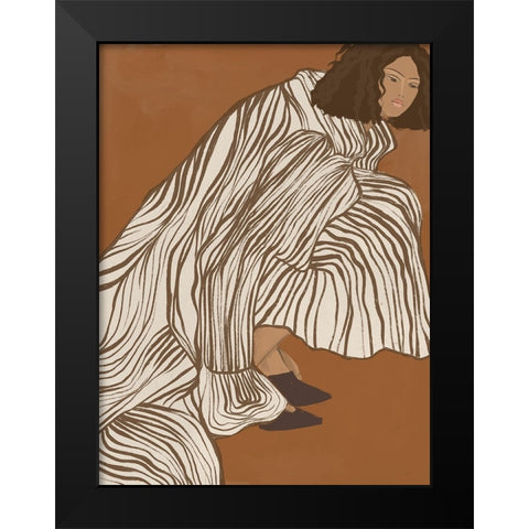 Delilah Divine Black Modern Wood Framed Art Print by Urban Road