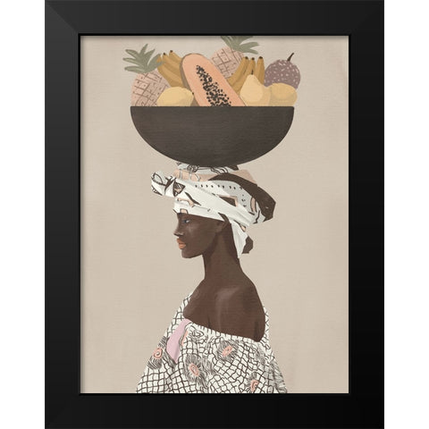 Fuerza Black Modern Wood Framed Art Print by Urban Road