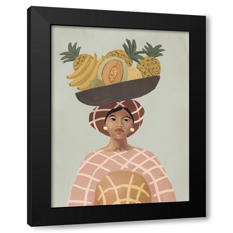 Alma de verano Black Modern Wood Framed Art Print with Double Matting by Urban Road