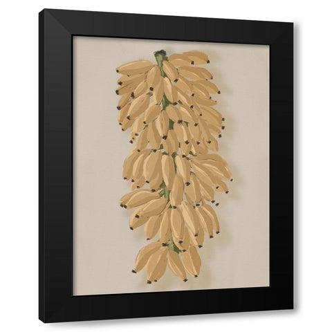 Platano I Clay Black Modern Wood Framed Art Print with Double Matting by Urban Road