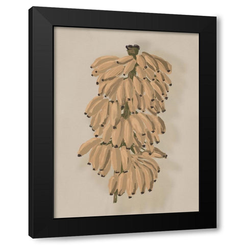 Platano II Clay Black Modern Wood Framed Art Print with Double Matting by Urban Road