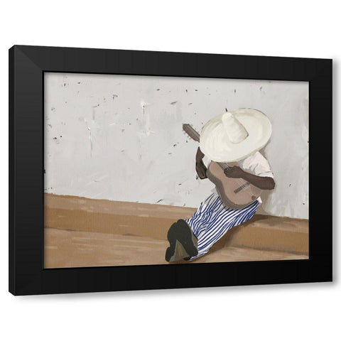 Suenos musicales Landscape Black Modern Wood Framed Art Print by Urban Road
