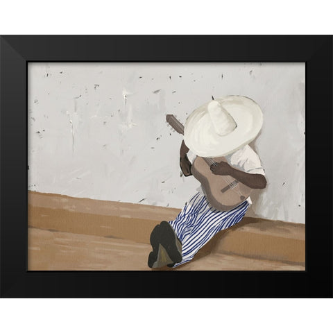 Suenos musicales Landscape Black Modern Wood Framed Art Print by Urban Road