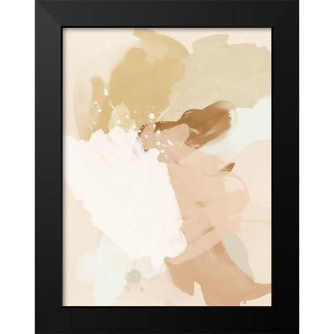 Neutral Flows II Black Modern Wood Framed Art Print by Urban Road