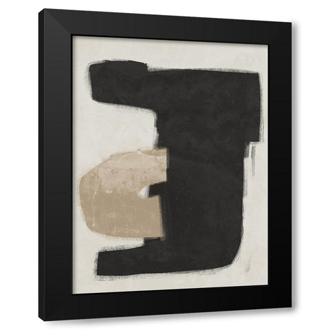 Composed Black Black Modern Wood Framed Art Print with Double Matting by Urban Road