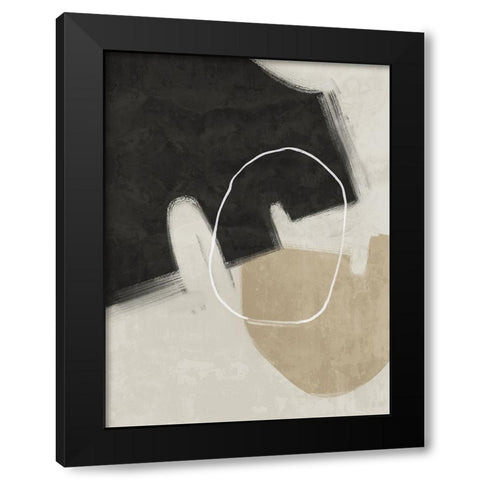 Nonchalant Black Black Modern Wood Framed Art Print by Urban Road