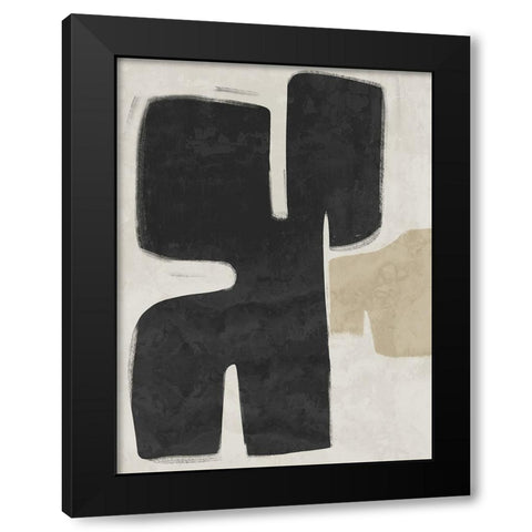 Poised Black Black Modern Wood Framed Art Print by Urban Road