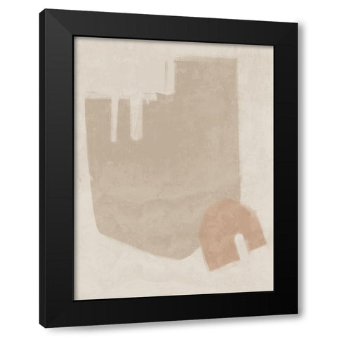 Blase Neutral Black Modern Wood Framed Art Print by Urban Road