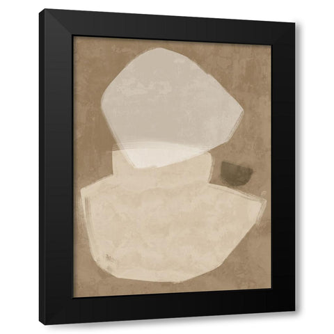 Balanced Brown Black Modern Wood Framed Art Print by Urban Road