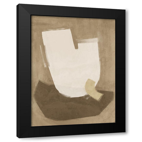 Laid-Back Brown Black Modern Wood Framed Art Print with Double Matting by Urban Road