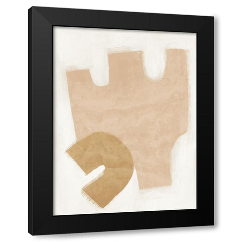 Amity Neutral Black Modern Wood Framed Art Print by Urban Road