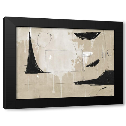 Back To The Drawing Board I Black Modern Wood Framed Art Print by Urban Road