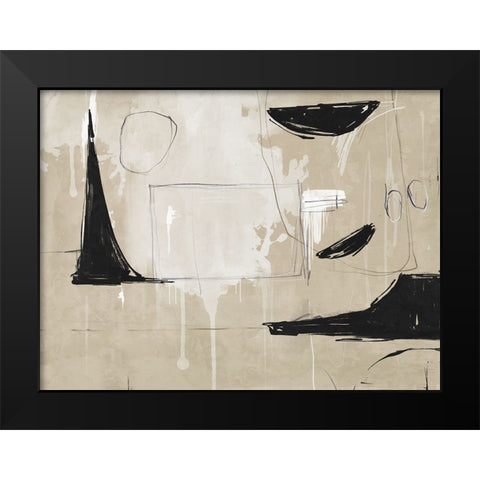 Back To The Drawing Board I Black Modern Wood Framed Art Print by Urban Road