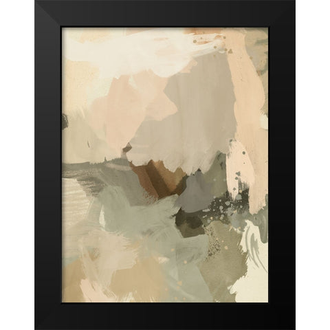 Calm Creation Black Modern Wood Framed Art Print by Urban Road