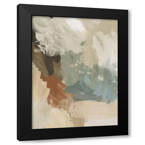 Hush Black Modern Wood Framed Art Print with Double Matting by Urban Road