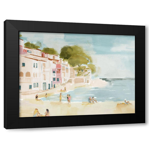 A Weekend In Cassis Black Modern Wood Framed Art Print by Urban Road