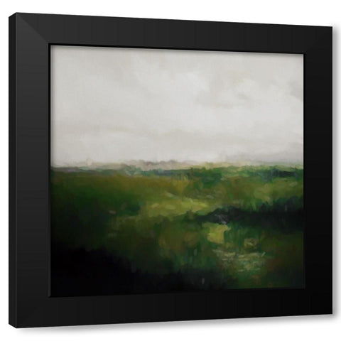 Woodroffe Black Modern Wood Framed Art Print by Urban Road