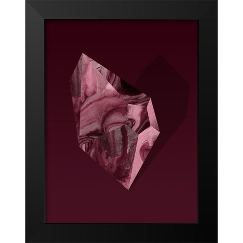 Garnet Black Modern Wood Framed Art Print by Urban Road