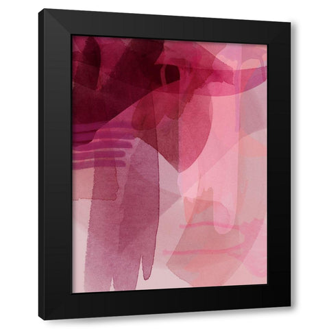 Merlot Black Modern Wood Framed Art Print with Double Matting by Urban Road