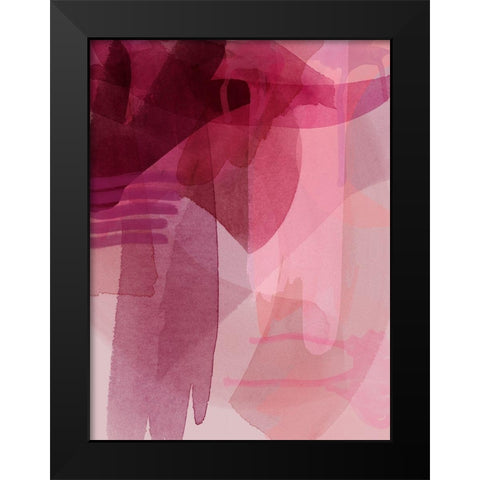 Merlot Black Modern Wood Framed Art Print by Urban Road