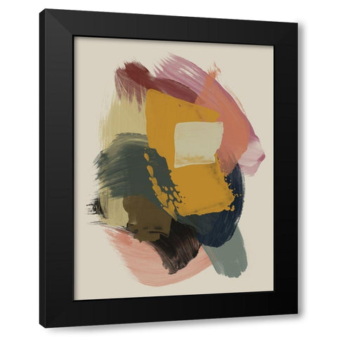 Desert Earth Black Modern Wood Framed Art Print by Urban Road