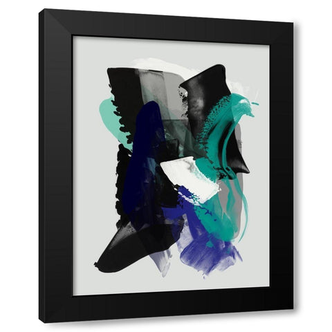 Midnight Window Black Modern Wood Framed Art Print by Urban Road