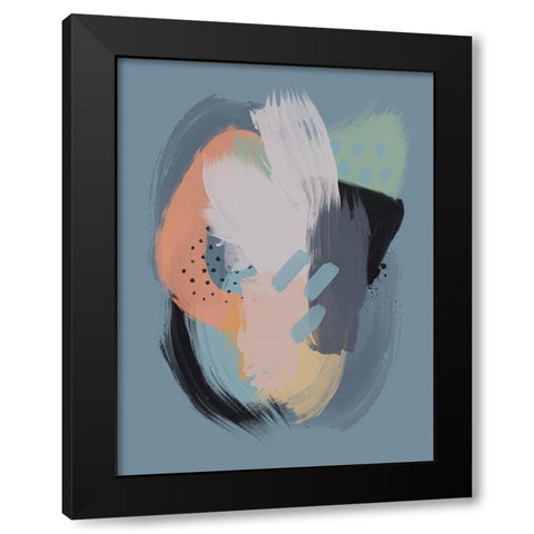 Celestial Sky Black Modern Wood Framed Art Print with Double Matting by Urban Road