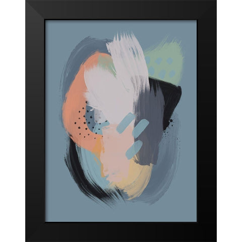 Celestial Sky Black Modern Wood Framed Art Print by Urban Road