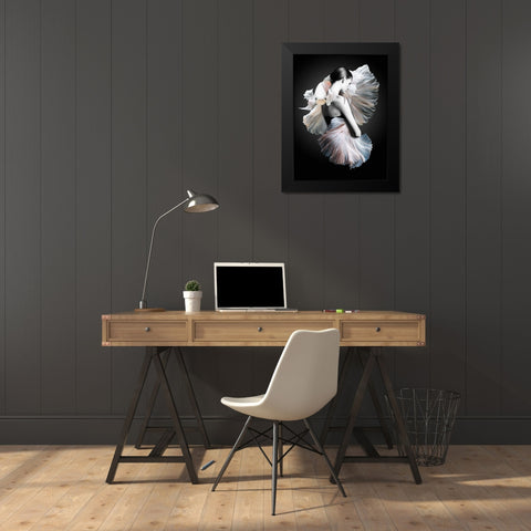 Shai Black Modern Wood Framed Art Print by Urban Road