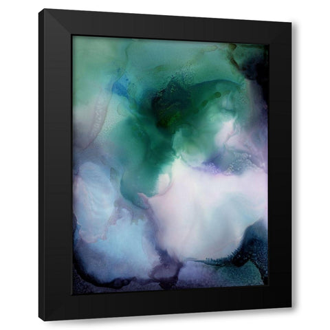 Viridian Black Modern Wood Framed Art Print with Double Matting by Urban Road