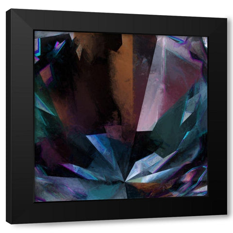 Crystal Nightshade Black Modern Wood Framed Art Print by Urban Road