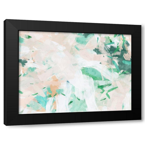 Lapping Tide Black Modern Wood Framed Art Print with Double Matting by Urban Road