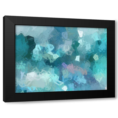 Azure Shine Black Modern Wood Framed Art Print with Double Matting by Urban Road