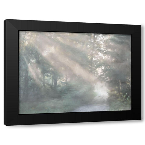 Ambience Black Modern Wood Framed Art Print with Double Matting by Urban Road