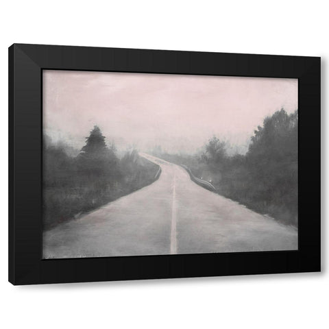 The Place Beyond Black Modern Wood Framed Art Print with Double Matting by Urban Road