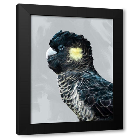 Stoic Black Modern Wood Framed Art Print by Urban Road