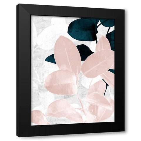 Demure II Black Modern Wood Framed Art Print with Double Matting by Urban Road